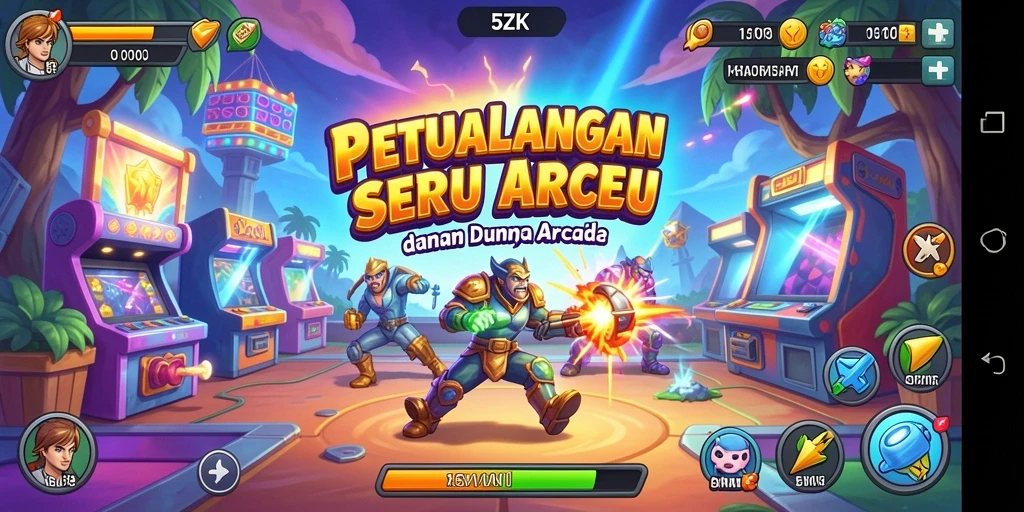 Tampilan gameplay seru dan menantang dari 5ZK yang penuh warna.