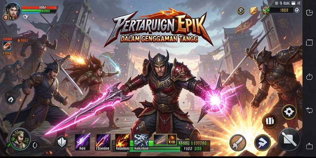 Screenshot gameplay seru 666I menampilkan aksi pertarungan yang mendebarkan.