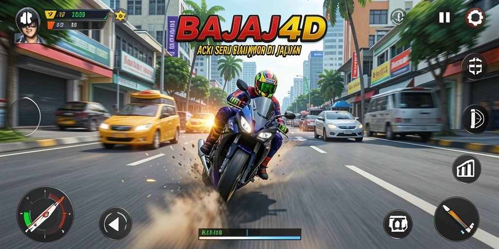 Tangkapan layar BAJAJ4D menampilkan aksi balapan motor yang mendebarkan.