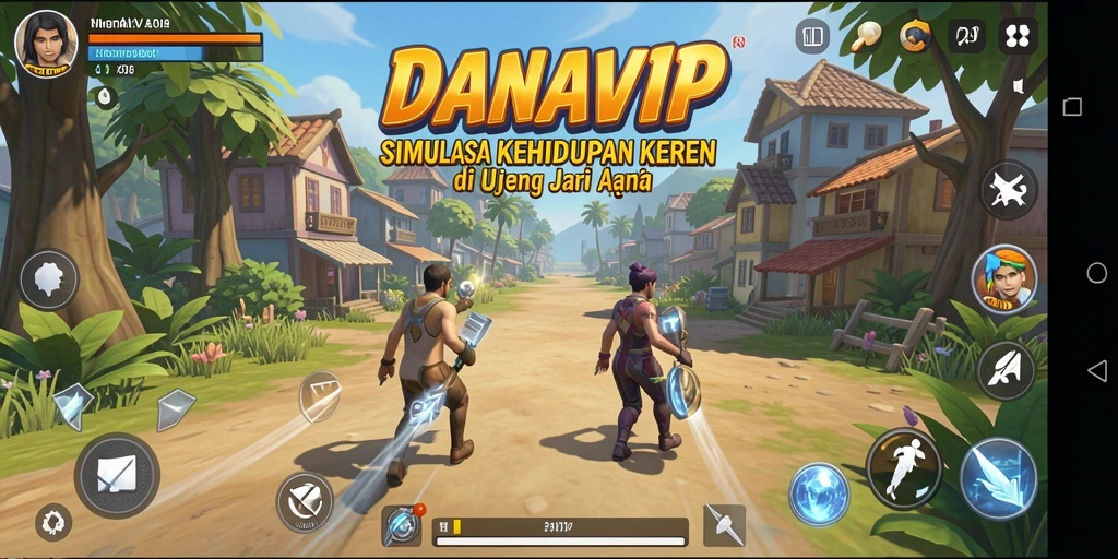 Screenshot gameplay DANAVIP menghadirkan simulasi kehidupan yang mendebarkan.