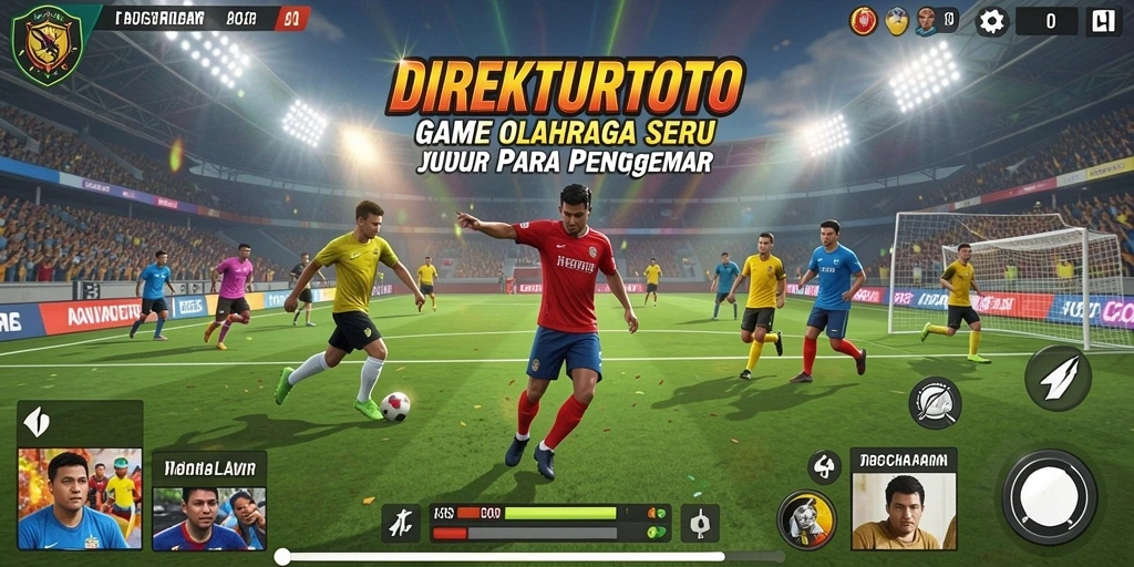 Tangkapan layar utama menunjukkan aksi seru di DIREKTURTOTO.