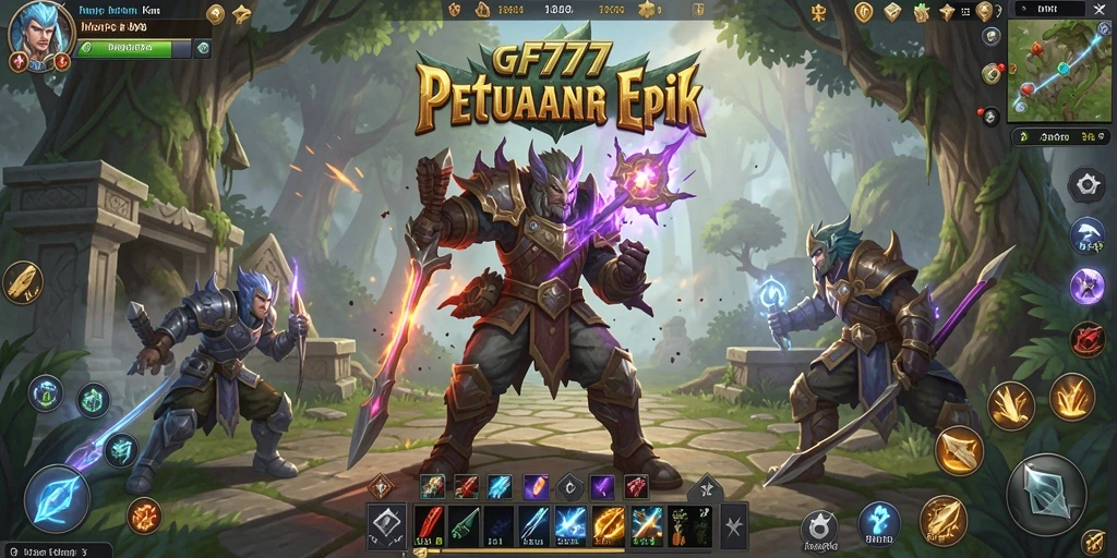 Gameplay GF777 menampilkan aksi mendebarkan dalam pertempuran seru di dunia MMORPG.