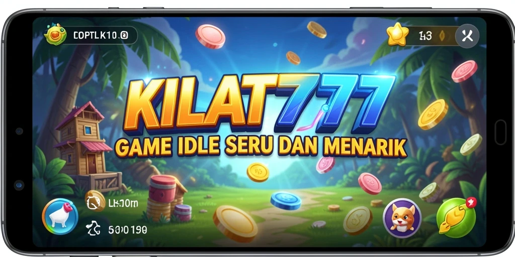 Tangkapan layar gameplay KILAT777 menampilkan sistem pengumpulan sumber daya otomatis yang menarik.