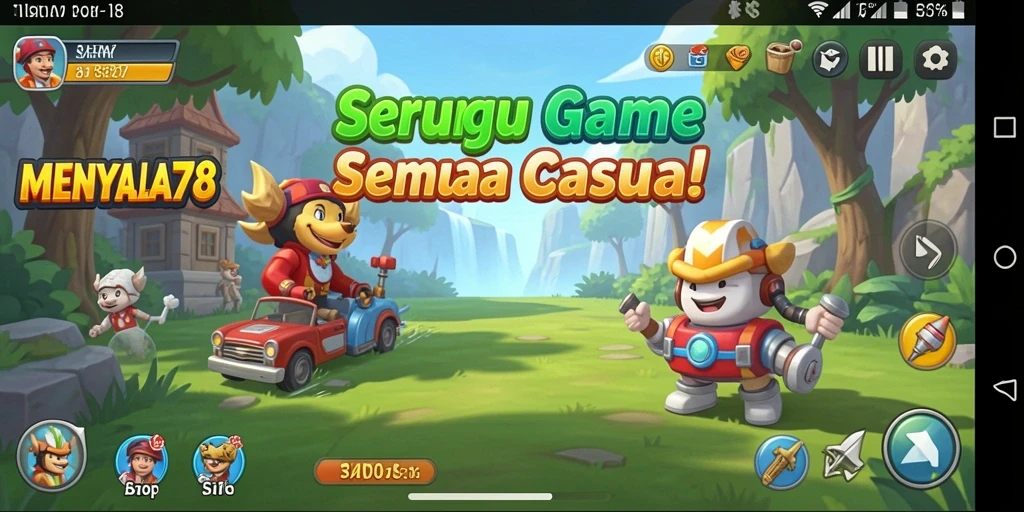 Tampilan menarik dari gameplay <strong>MENYALA78</strong> yang penuh warna.