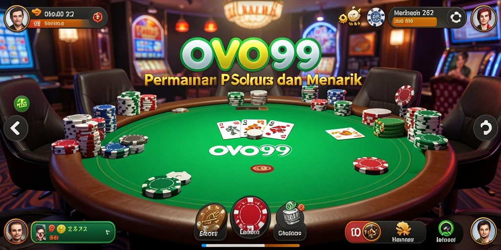 Gameplay seru OVO99 dalam permainan Poker yang penuh strategi.