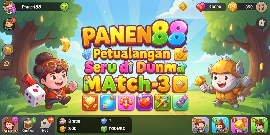 Screenshot gameplay <strong>PANEN88</strong> menampilkan tantangan seru dan warna-warni.