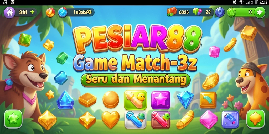 Tampilan menarik dari gameplay PESIAR88 yang penuh warna.