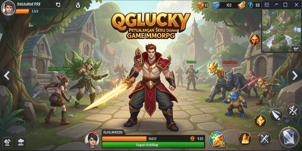 Gameplay QGLUCKY yang menegangkan dan penuh petualangan.