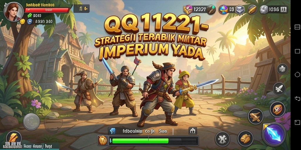 Tampilan menarik dari gameplay strategi QQ1221 yang mendebarkan.
