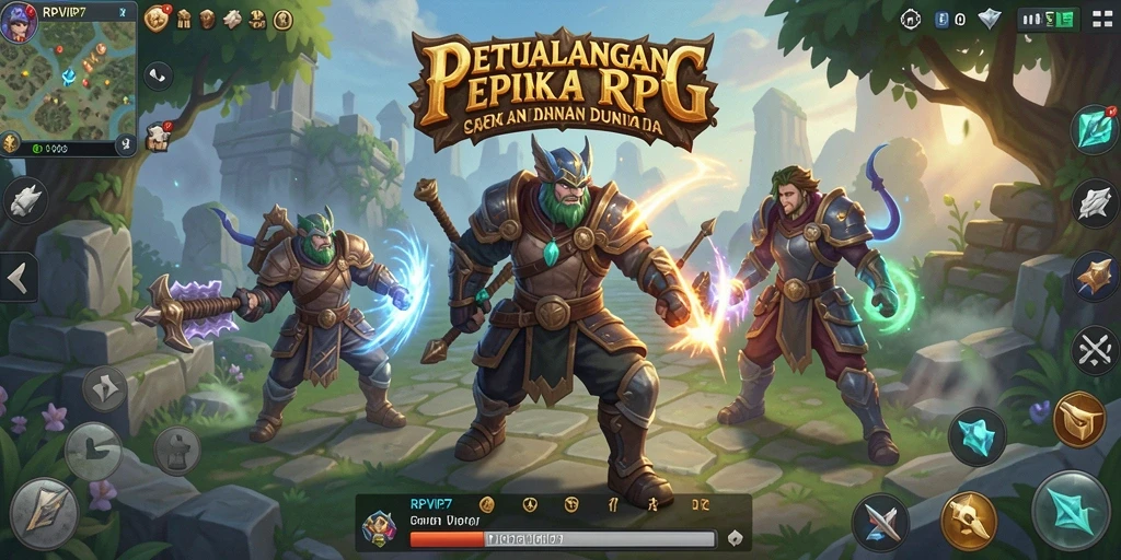 Tangkapan layar dari gameplay RPVIP7 yang penuh aksi dan petualangan.