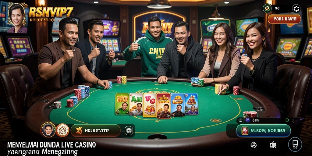 Gameplay menarik Live Casino di RSNVIP7 dengan dealer nyata.