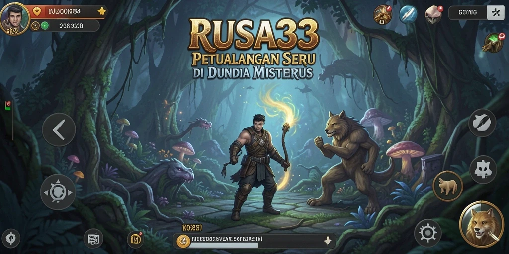 Screenshot utama RUSA33 menampilkan aksi seru dalam gameplay petualangan.